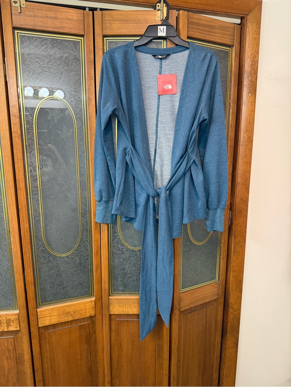 The North Face Women's Teal Open-Front Tie-Waist Sweater, BRAND NEW